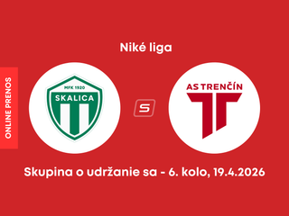 MFK Skalica - AS Trenčín: ONLINE prenos zo zápasu 6. kola skupiny o udržanie sa v Niké lige.