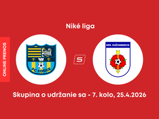 FC Košice - MFK Ružomberok: ONLINE prenos zo zápasu 7. kola skupiny o udržanie sa v Niké lige.