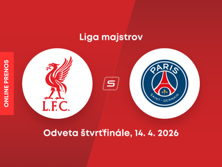 Liverpool FC - Paríž St. Germain: ONLINE prenos z odvetného zápasu štvrťfinále Ligy majstrov. 