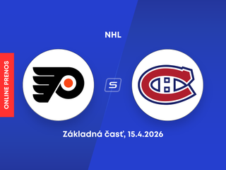 Philadelphia Flyers - Montreal Canadiens: ONLINE prenos zo zápasu NHL.