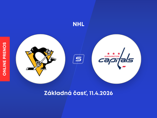 Pittsburgh Penguins - Washington Capitals: ONLINE prenos zo zápasu NHL.