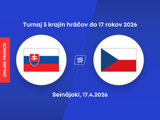 Slovensko U17 - Česko U17: ONLINE prenos zo zápasu na hokejovom Turnaji piatich krajín vo fínskom meste Seinäjoki.