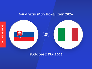 Slovensko - Taliansko: ONLINE prenos zo zápasu 1-A divízie MS v hokeji žien 2026.