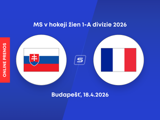 Slovensko - Francúzsko: ONLINE prenos zo zápasu 1-A divízie MS v hokeji žien 2026.