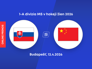 Slovensko - Čína: ONLINE prenos zo zápasu 1-A divízie MS v hokeji žien 2026.
