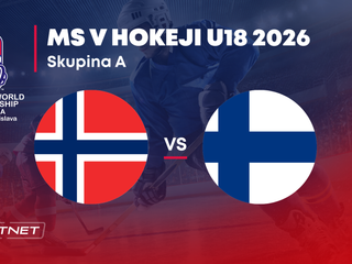 Nórsko - Fínsko: ONLINE prenos zo skupiny A na MS v hokeji do 18 rokov 2026 (MS U18).