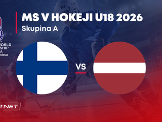 Fínsko - Lotyšsko: ONLINE prenos zo skupiny A na MS v hokeji do 18 rokov 2026 (MS U18).