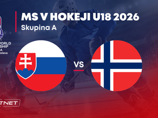 Slovensko - Nórsko: ONLINE prenos zo skupiny A na MS v hokeji do 18 rokov 2026 (MS U18).