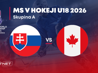 Slovensko - Kanada: ONLINE prenos zo skupiny A na MS v hokeji do 18 rokov 2026 (MS U18).