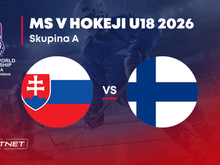 Slovensko - Fínsko: ONLINE prenos zo skupiny A na MS v hokeji do 18 rokov 2026 (MS U18).