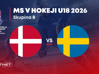 Dánsko - Švédsko: ONLINE prenos zo skupiny B na MS v hokeji do 18 rokov 2026 (MS U18).