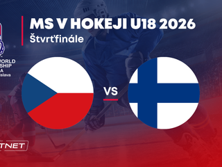 Česko - Fínsko: ONLINE prenos zo štvrťfinále na MS v hokeji do 18 rokov 2026 (MS U18).