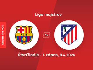 FC Barcelona - Atlético Madrid: ONLINE prenos zo zápasu štvrťfinále Ligy majstrov. 