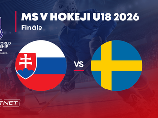 Slovensko - Švédsko: ONLINE prenos z finále na MS v hokeji do 18 rokov 2026 (MS U18).
