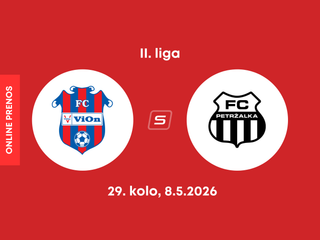 FC ViOn Zlaté Moravce-Vráble - FC Petržalka: ONLINE prenos zo zápasu 29. kola II. ligy.