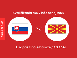 Slovensko - Severné Macedónsko: ONLINE prenos z finále baráže o MS v hádzanej 2027. 