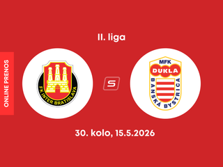 FK Inter Bratislava - MFK Dukla Banská Bystrica: ONLINE prenos zo zápasu 30. kola II. ligy.