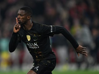 Ousmane Dembélé sa teší z gólu