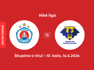 ŠK Slovan Bratislava - MFK Zemplín Michalovce: ONLINE prenos zo zápasu 10. kola skupiny o titul Niké ligy.