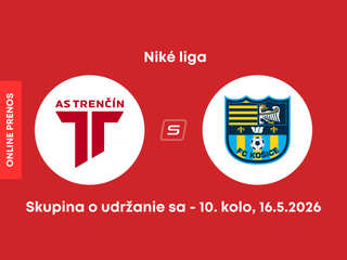 AS Trenčín - FC Košice: ONLINE prenos zo zápasu 10. kola skupiny o udržanie sa v Niké lige.