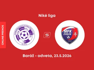 KFC Komárno - MFK Zvolen: ONLINE prenos z odvety baráže Niké ligy.