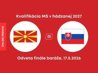 Severné Macedónsko - Slovensko: ONLINE prenos z finále baráže o MS v hádzanej 2027. 