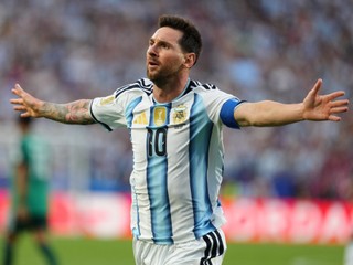Argentina's Lionel Messi (10) celebrates after scoring the opening goal during the World Cup Group J soccer match between Argentina and Algeria in Kansas City, Mo., Tuesday, June 16, 2026. (AP Photo/Ed Zurga)

- Canada26
- Canada2026
- FIFA
- Mexico26
- Mexico2026
- soccer
- USA26
- USA2026
- worldcup
- worldcup26
- WorldCup2026
- futbol
- Canada26
- Canada2026
- FIFA
- Mexico26
- Mexico2026
- soccer
- USA26
- USA2026
- worldcup
- worldcup26
- WorldCup2026
- futbol
