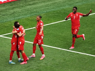 Switzerland's Ruben Vargas (17), left, is congratulated by teammates Ricardo Rodriguez (13), Djibril Sow (15) and Breel Embolo (7) after scoring their first goal during the World Cup Group B soccer match between Switzerland and Canada in Vancouver, British Columbia, Wednesday, June 24, 2026. (AP Photo/Kaleb Tatum)

- Canada26
- Canada2026
- FIFA
- Mexico26
- Mexico2026
- soccer
- USA26
- USA2026
- worldcup
- worldcup26
- WorldCup2026
- futbol
- Canada26
- Canada2026
- FIFA
- Mexico26
- Mexico2026
- soccer
- USA26
- USA2026
- worldcup
- worldcup26
- WorldCup2026
- futbol