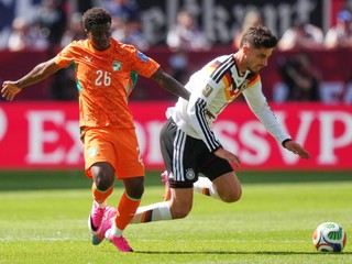 Ivory Coast's Christ Inao Oulai (26) and Germany's Kai Havertz (7) vie for the ball during the World Cup Group E soccer match between Germany and Ivory Coast in Toronto, Saturday, June 20, 2026. (Nathan Dennette/The Canadian Press via AP)

- CANADA
- CANADIAN
- SOCCER
- SPORT
- SPORTS
- FIFA
- WORLD
- CUP
- ATHLETE
- PLAY
- COMPETE
- CANADA
- CANADIAN
- SOCCER
- SPORT
- SPORTS
- FIFA
- WORLD
- CUP
- ATHLETE
- PLAY
- COMPETE