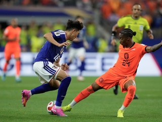 Momentka zo zápasu Holandsko - Japonsko na MS vo futbale 2026