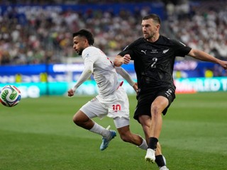 Iran's Mehdi Ghayedi (10) battles for the ball with New Zealand's Tim Payne (2) during the World Cup Group G soccer match between Iran and New Zealand in Inglewood, Calif., near Los Angeles, Monday, June 15, 2026. (AP Photo/Andre Penner)
- Canada26
- Canada2026
- FIFA
- Mexico26
- Mexico2026
- soccer
- USA26
- USA2026
- worldcup
- worldcup26
- WorldCup2026
- futbol
- Canada26
- Canada2026
- FIFA
- Mexico26
- Mexico2026
- soccer
- USA26
- USA2026
- worldcup
- worldcup26
- WorldCup2026
- futbol