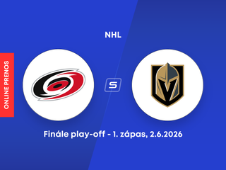 Carolina Hurricanes - Vegas Golden Knights: ONLINE prenos z finále play-off NHL.