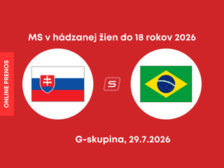 Slovensko - Brazília. ONLINE prenos zo zápasu MS v hádzanej žien do 18 rokov.
