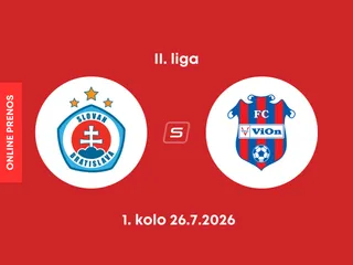 ŠK Slovan Bratislava B - FC ViOn Zlaté Moravce: ONLINE prenos zo zápasu 1. kola II. ligy.