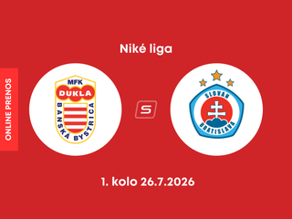 MFK Dukla Banská Bystrica - ŠK Slovan Bratislava: ONLINE prenos zo zápasu 1. kola Niké ligy.