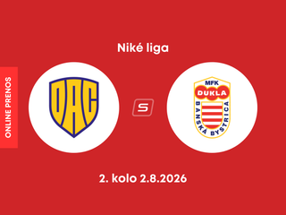 FC DAC Dunajská Streda - MFK Dukla Banská Bystrica: ONLINE prenos zo zápasu 2. kola Niké ligy.