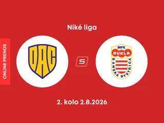 FC DAC Dunajská Streda - MFK Dukla Banská Bystrica: ONLINE prenos zo zápasu 2. kola Niké ligy.
