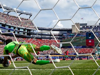 Morocco goalkeeper Sassine Bounou (1) saves a penalty from France's Kylian Mbappe (10) during the World Cup quarterfinal soccer match between France and Morocco in Foxborough, Mass., near Boston, Thursday, July 9, 2026. (AP Photo/Martin Meissner)

- Canada26
- Canada2026
- FIFA
- Mexico26
- Mexico2026
- soccer
- USA26
- USA2026
- worldcup
- worldcup26
- WorldCup2026
- futbol
- Canada26
- Canada2026
- FIFA
- Mexico26
- Mexico2026
- soccer
- USA26
- USA2026
- worldcup
- worldcup26
- WorldCup2026
- futbol