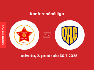 FK Velež Mostar - FC DAC 1904 Dunajská Streda: ONLINE prenos z odvety 2. predkola Konferenčnej ligy.