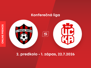 FC Spartak Trnava - CSKA 1948 Sofia: ONLINE prenos z 1. zápasu 2. predkola Konferenčnej ligy.