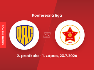 FC DAC 1904 Dunajská Streda - FK Velež Mostar: ONLINE prenos z 1. zápasu 2. predkola Konferenčnej ligy.