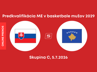 Slovensko - Kosovo: LIVE STREAM zo zápasu kvalifikácie na ME v basketbale mužov 2029. 