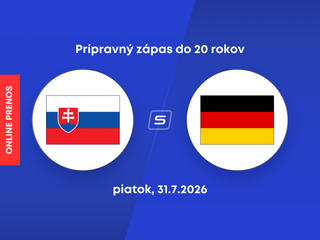 Slovensko - Nemecko: ONLINE prenos z prípravné zápasu hráčov do 20 rokov.