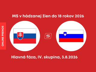 Slovensko - Slovinsko. ONLINE prenos zo zápasu MS v hádzanej žien do 18 rokov.