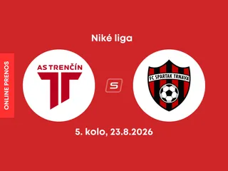 AS Trenčín - FC Spartak Trnava: ONLINE prenos zo zápasu 5. kola Niké ligy.