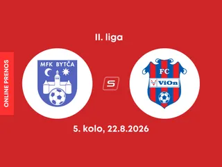 MFK Bytča - FC ViOn Zlaté Moravce: ONLINE prenos zo zápasu 5. kola II. ligy.