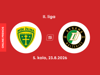 MŠK Žilina B - OFK Malženice: ONLINE prenos zo zápasu 5. kola II. ligy.