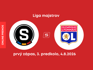 AC Sparta Praha - Olympique Lyon: ONLINE prenos z prvého zápasu 3. predkola Ligy majstrov.