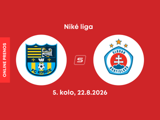 FC Košice - ŠK Slovan Bratislava: ONLINE prenos zo zápasu 5. kola Niké ligy.