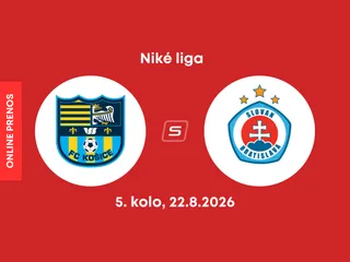 FC Košice - ŠK Slovan Bratislava: ONLINE prenos zo zápasu 5. kola Niké ligy.